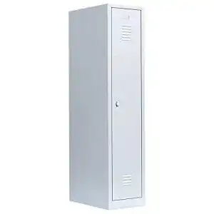 Lüllmann Spind Kleiderschrank grau 180×41,5×50 cm montiert