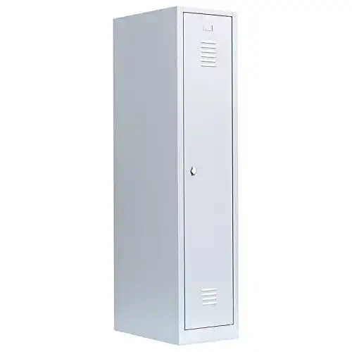 Lüllmann Spind Kleiderschrank grau 180×41,5×50 cm montiert