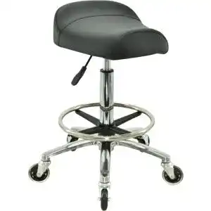 Sattelhocker Vakon Salon – Höhenverstellbarer Breitsitz Rollhocker
