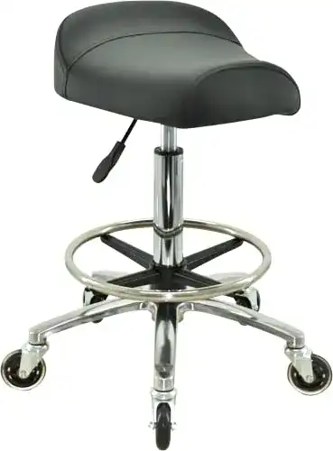 Sattelhocker Vakon Salon – Höhenverstellbarer Breitsitz Rollhocker
