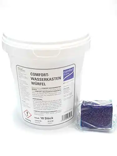 Wasserkastenwürfel Sanit Chemie WC Comfort 10er Set im Eimer