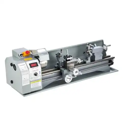 Metalldrehbank Creworks 1100 W – Mini-Metalldrehmaschine mit Metallgetriebe