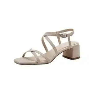 Sandaletten Tamaris Damen Sandalen mit Absatz und veganem Textil