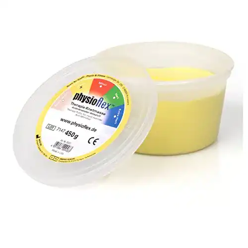Physioflex Therapie-Knetmasse Soft, 450 g, gelb für Rehabilitation