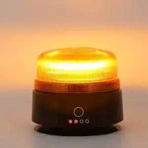 Wiederaufladbare LED-Warnleuchte D-TECH mit Magnetbasis