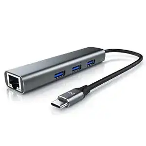 USB-C Hub für MacBook mit RJ45 Ethernet und 3 USB 3.2 Gen2 Ports