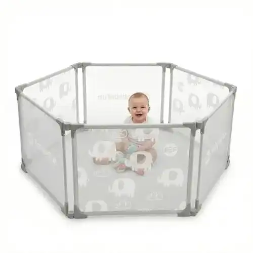 Kaminschutzgitter für Babys 6-teilig und erweiterbar
