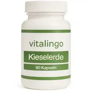 Kieselerde Kapseln von Vitalingo – Hochdosiert für Haut, Haare und Nägel