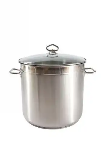 Kochtopf 20 Liter Universaltopf mit Glasklid und Drahtgriffen