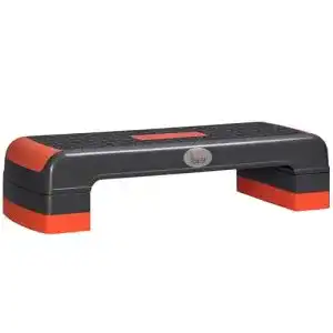 HOMCOM Aerobic-Stepper – Höhenverstellbares Steppbrett für Fitness