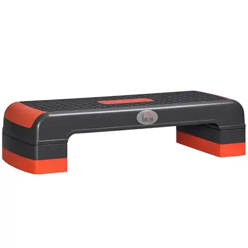 HOMCOM Aerobic-Stepper – Höhenverstellbares Steppbrett für Fitness