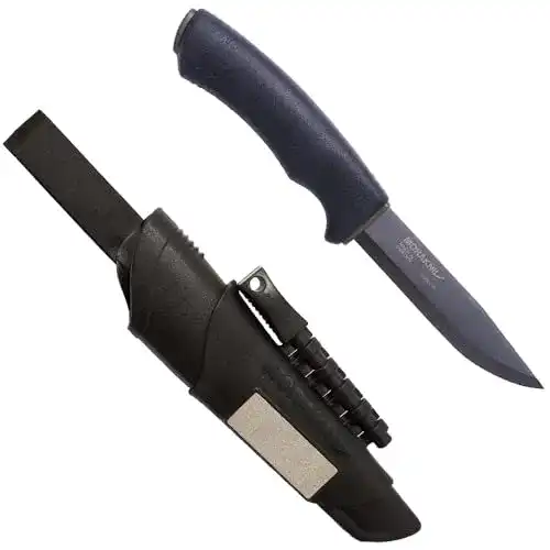 Outdoormesser Morakniv Mora-Bushcraft Survival Messer in Schwarz