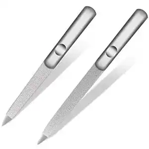 Nagelfeile Bleswin, doppelseitig aus Metall, für professionelle Nagelpflege