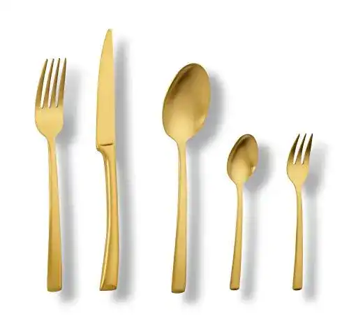 Echtwerk Tafelbesteck Avelino Gold Edition 30-teilig für 6 Personen