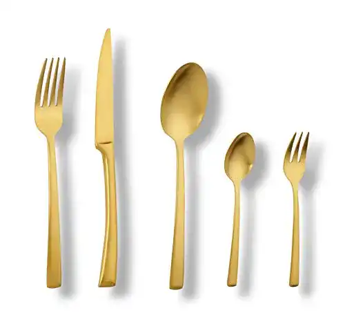 Echtwerk Tafelbesteck Avelino Gold Edition 30-teilig für 6 Personen