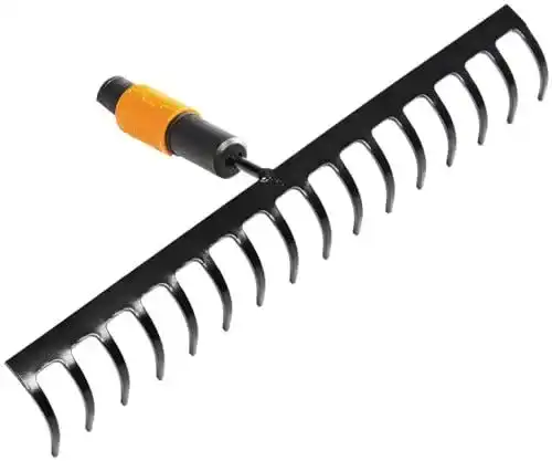 Fiskars Gartenrechen mit 16 Zinken, Werkzeugkopf, 40 cm Breite