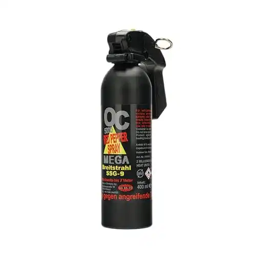 Pfefferspray Buchner OC 5000 Breitstrahl 400 ml für Selbstverteidigung