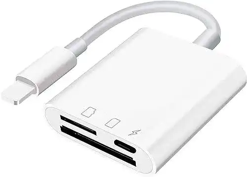 SD-Kartenleser für iPhone und iPad von Suntrsi, kompatibel mit Micro SD