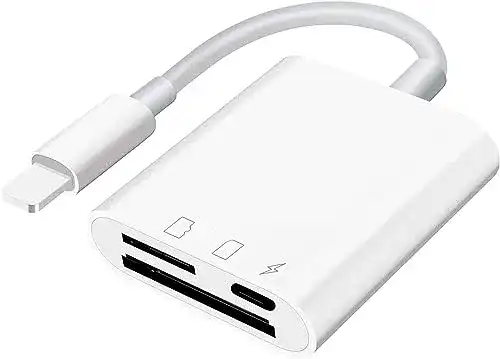 SD-Kartenleser für iPhone und iPad von Suntrsi, kompatibel mit Micro SD
