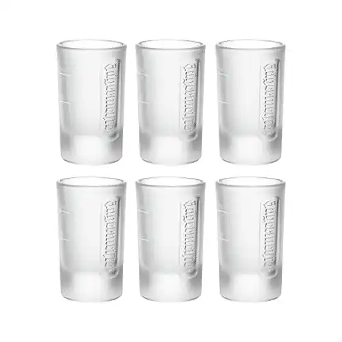 Jägermeister Shotgläser Set 4cl, 6er Set für Schnaps und Cocktails