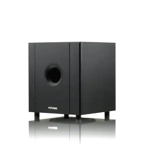 Aktivsubwoofer Mivoc SW1100A in Schwarz, 25 cm Tieftöner
