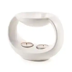 Duftlampe Pajoma Yin & Yang in Weiß, Höhe 14 cm