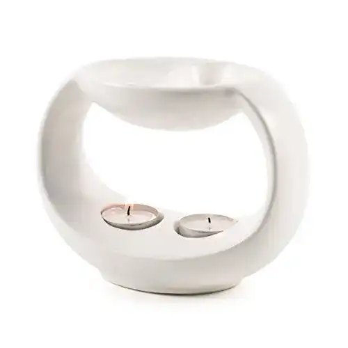 Duftlampe Pajoma Yin & Yang in Weiß, Höhe 14 cm
