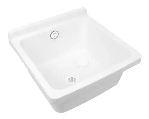 Ausgussbecken Sanitop-Wingenroth 40 cm in Weiß