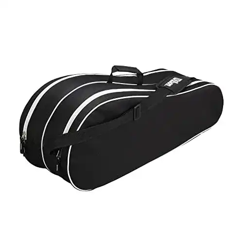 Tennistasche Wilson Advantage II für sechs Schläger, Schwarz, 65 Liter