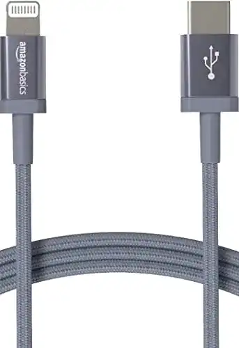 Lightning-auf-USB-C-Kabel von Amazon Basics, MFi-zertifiziert, 1,8 m