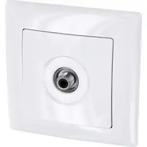 Antennendose Unterputz 1-Loch Sat End F-Stecker G1 reinweiß