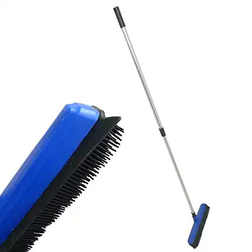 Gummibesen Vanorell mit Teleskopstiel für Friseure und Haushalt