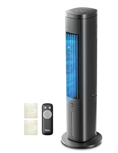 Midea Turmventilator mit 5L Wasserkühlung und 3 Geschwindigkeitsstufen