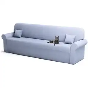 Sofa Bezug Cozy Interior Premium 4-Sitzer Überzug in Babyblau