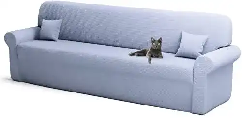 Sofa Bezug Cozy Interior Premium 4-Sitzer Überzug in Babyblau