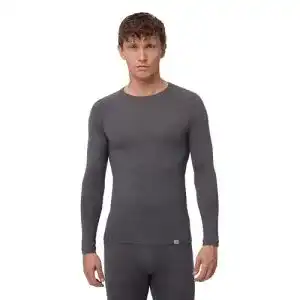 Danish Endurance Herren Merino Shirt in Dunkelgrau