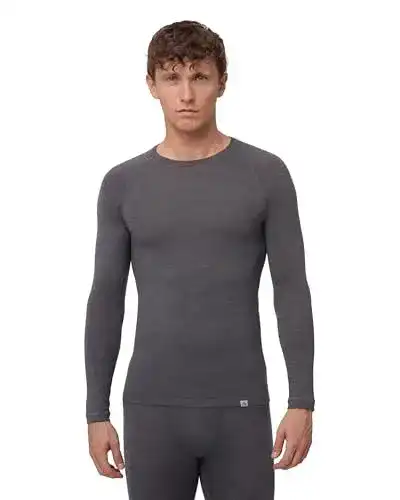 Danish Endurance Herren Merino Shirt in Dunkelgrau