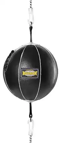 Doppelendball Bad Company aus Leder mit elastischen Spanngurten