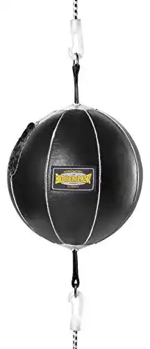Doppelendball Bad Company aus Leder mit elastischen Spanngurten
