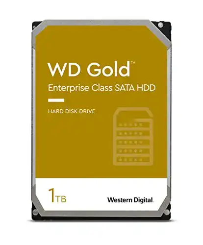 1TB HDD von Western Digital Gold 3,5 Zoll 1000 GB SATA III