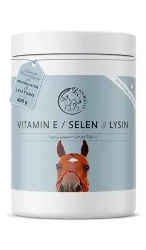 Selen für Pferde mit Vitamin E und Lysin Pulver zur Unterstützung der Muskulatur