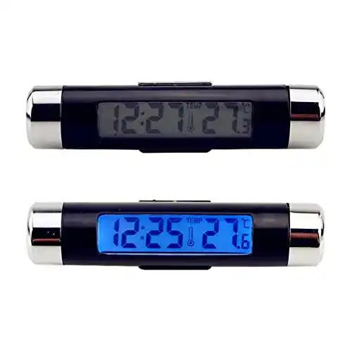 Digitales Auto-Thermometer Ziyan mit LCD-Display und Uhr