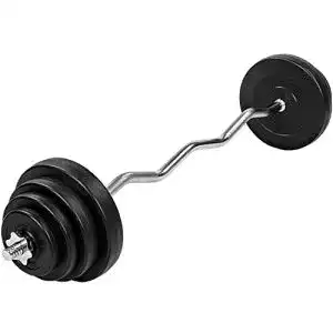 Hantelset Movit 23,5 kg SZ Curlset mit Sternverschlüssen