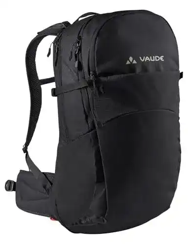 Vaude Wanderrucksack Wizard Schwarz 24+4, wasserabweisender Trekkingrucksack
