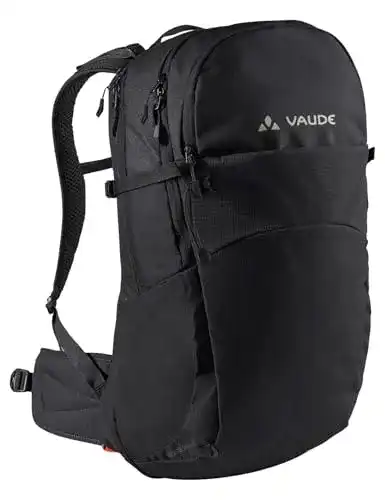 VAUDE Wanderrucksack Wizard mit Netzrücken in Schwarz
