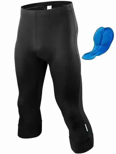 Radhosen für Herren – qualidyne 3/4 Fahrradhose mit 4D Polsterung