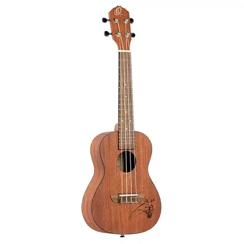 Konzert-Ukulele Ortega Guitars Akustisch Bonfire Series