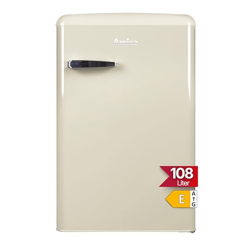 Amica KS 15615 B Retro Kühlschrank in Coffee Cream
