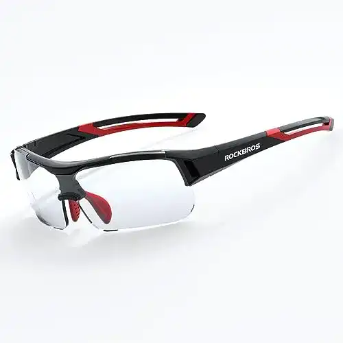 Rockbros Radbrille mit photochromatischen Linsen und UV-Schutz