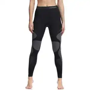 Lange Unterhose für Damen von Ladeheid – Funktionsunterwäsche Schwarz/Grau